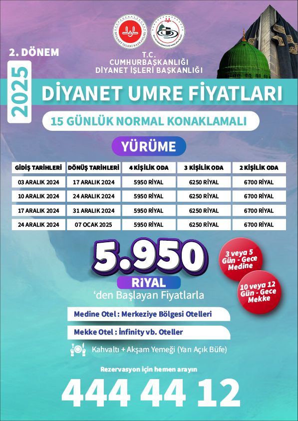 Diyanet umre fiyatları 2025 1. dönem - Umre fiyatları ne kadar - Diyanet umre fiyatları 2025 kaç TL