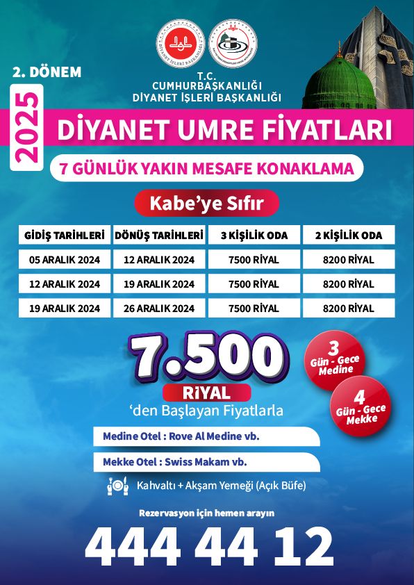 Bursa Diyanet umre fiyatları 2025 - Umre kaç TL - 2025 Diyanet umre fiyatları ne kadar