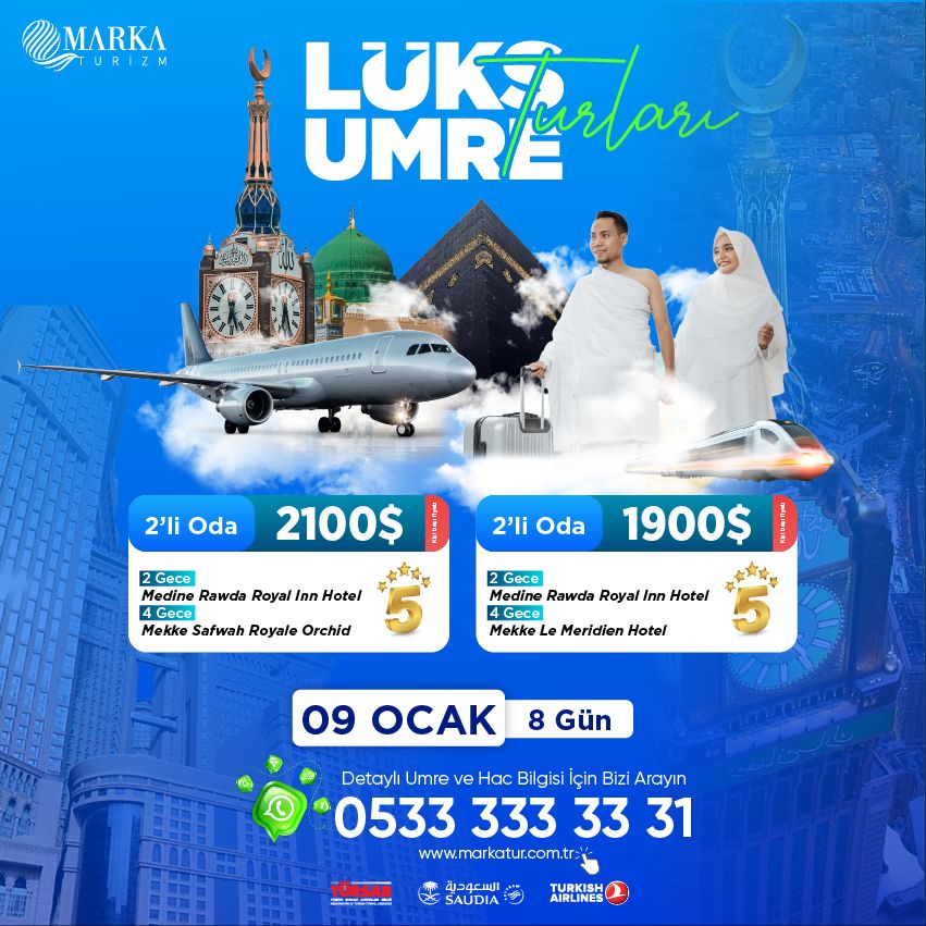 Lüks Umre Turları 2025 - Umre Fiyatları - Diyanet Lüks Umre