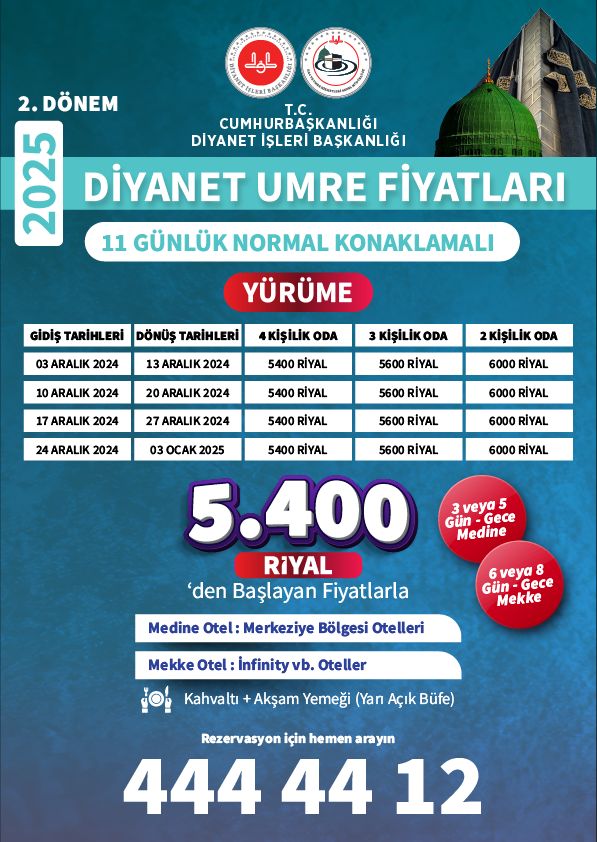 Kayseri Diyanet umre fiyatları 2025 - Diyanet umre fiyatları kaç para - Umre fiyatı ne kadar